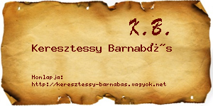 Keresztessy Barnabás névjegykártya