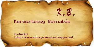 Keresztessy Barnabás névjegykártya